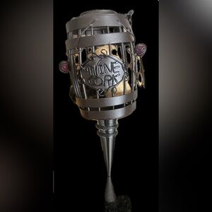 Wine Barrel Cork Metal Wine Barrel with Cork Wine Topper 6” NEW